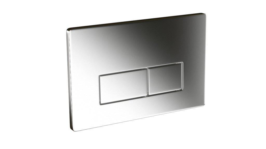 FLUSHE 2.0 square flush plate Brushed Stainless Steel