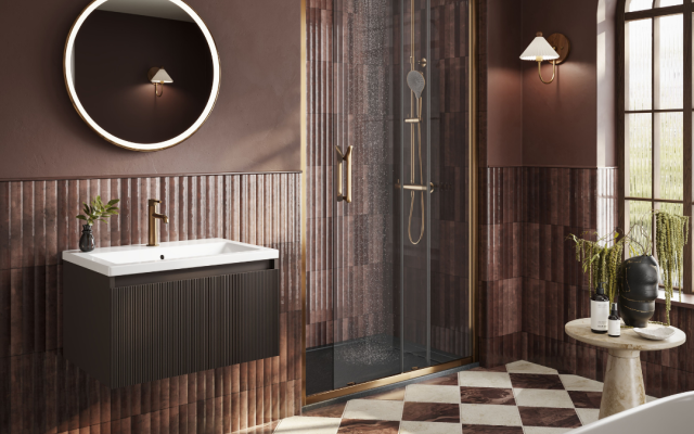 ETO SLIDING DOOR IN BRUSHED BRONZE