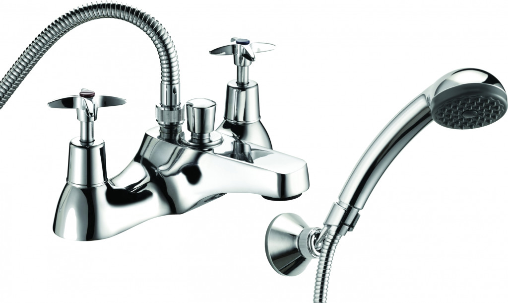 186X-Cross-Top-Range-Taps-Bath-Filler-Hose-Handset-combinations-Deva-image